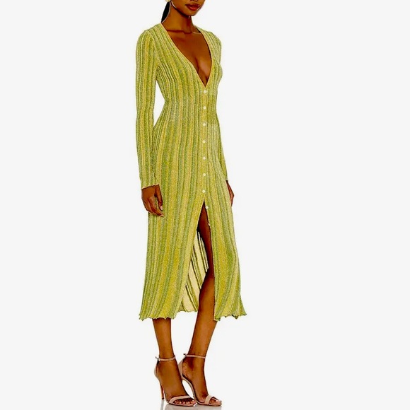 misa los angeles green dress MISA Tiered Maxi Dress Hadeya Emerald Snakeskin Print Chiffon Size Lar –  Celebrity Owned main image 0